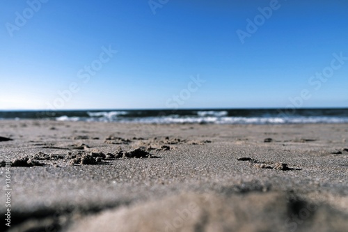 sand beach and sea view