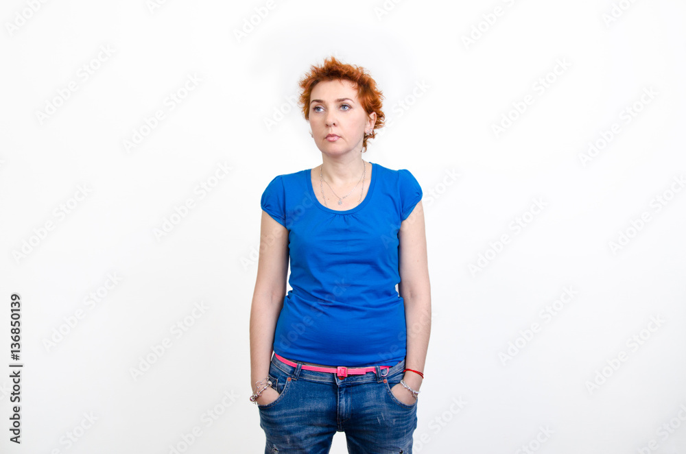 girl in a blue shirt girl in a blue shirt