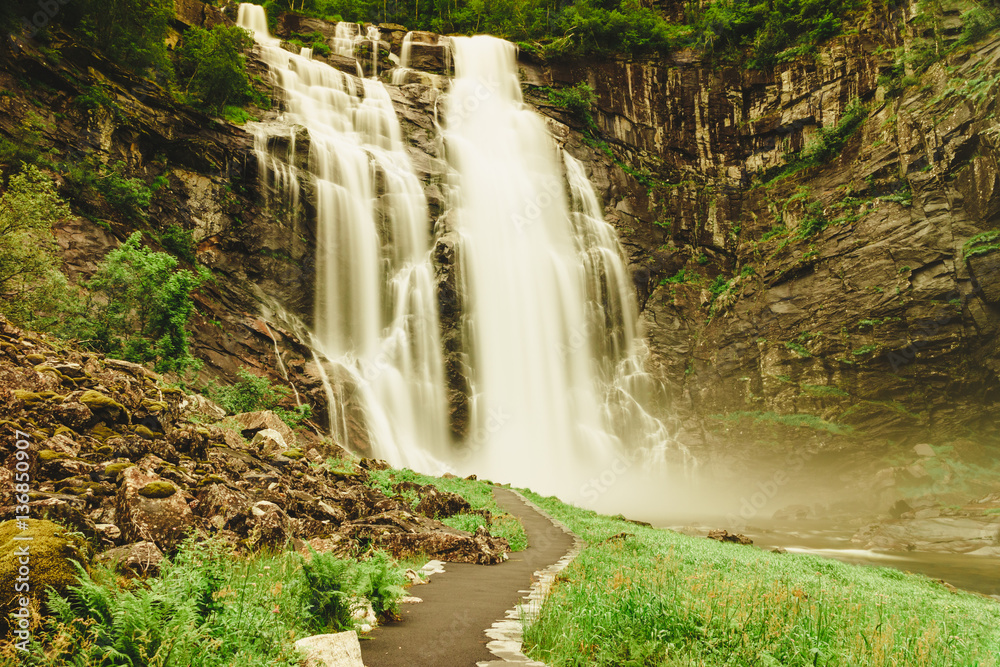 Skjervsfossen Waterfall - Norway Skjervsfossen Waterfall - Norway