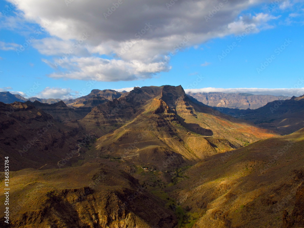 Volcanic valley in Canary Islands 1