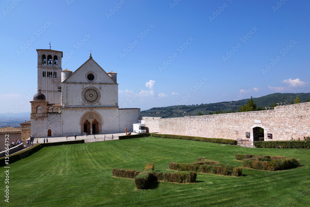 Basilica Saint Francis in Assisi, Umbria, Italy