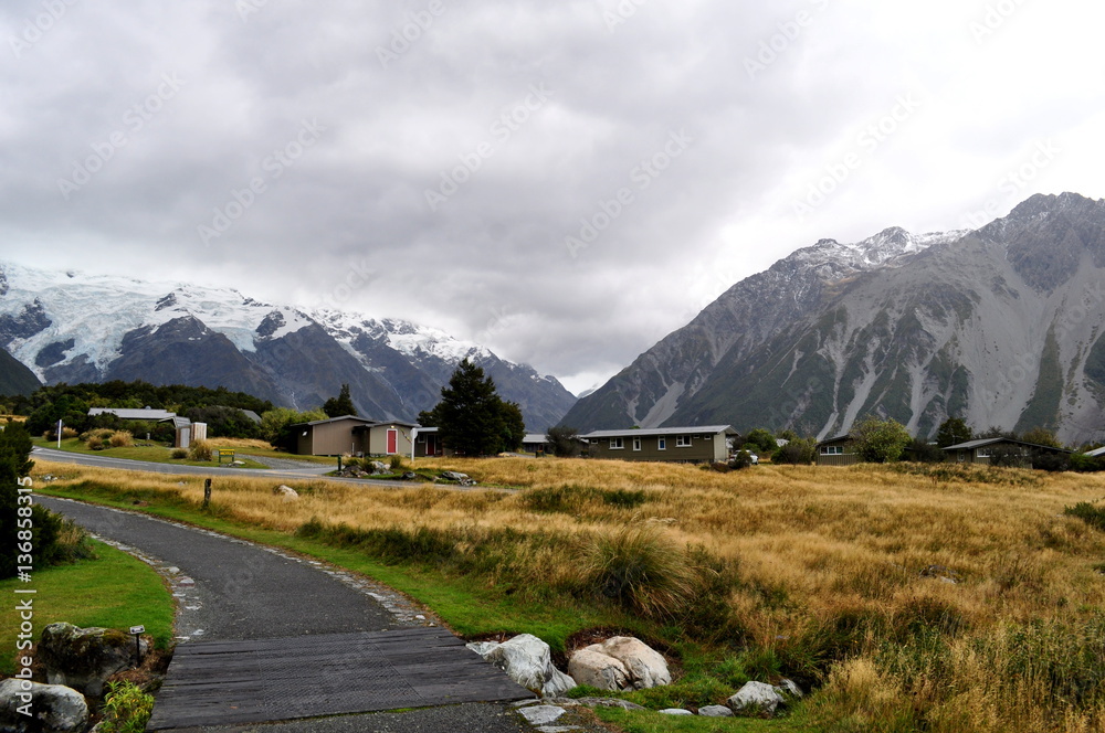 Road in the Southern Alps, New Zealand