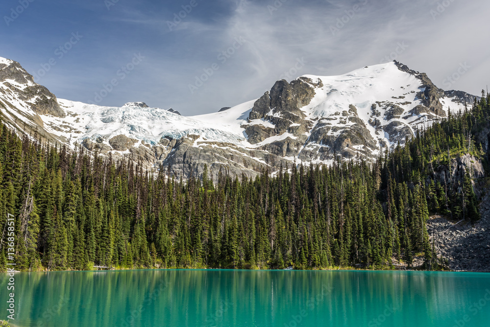 Middle Joffre Lake, B.C, Canada. The second of three lakes on a beautiful hike