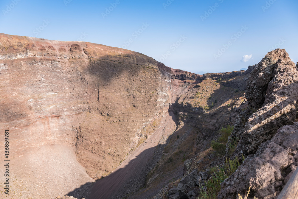 Interior of the Vesuvius crater