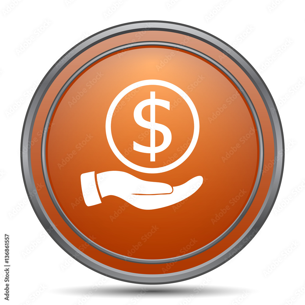 Money in hand icon Money in hand icon