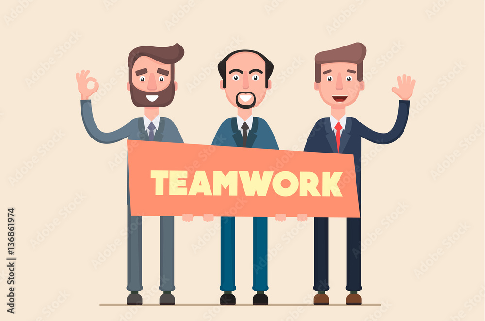 People work in the team stick together. People work in the team stick together.