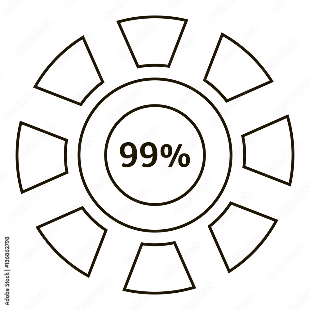 Little diagram infographics, outline style Little diagram infographics, outline style