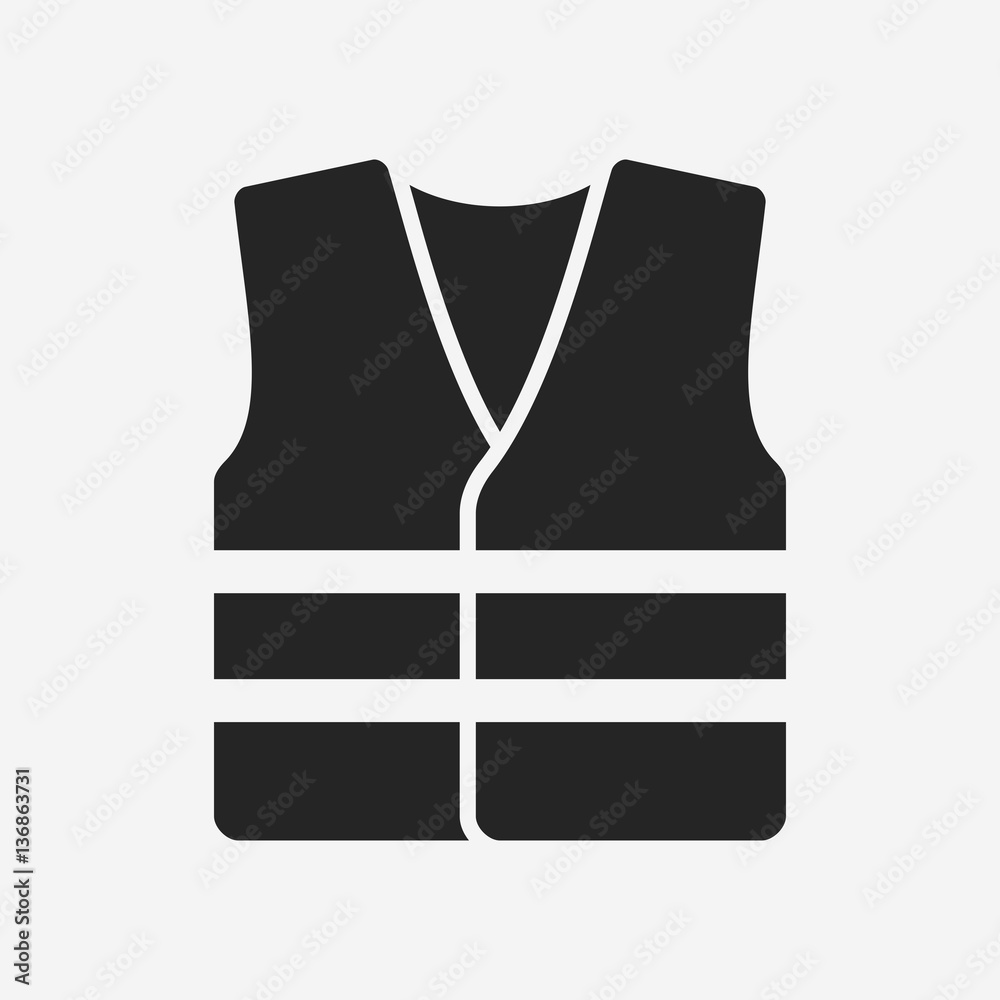 High visibility vest icon Stock Vector | Adobe Stock