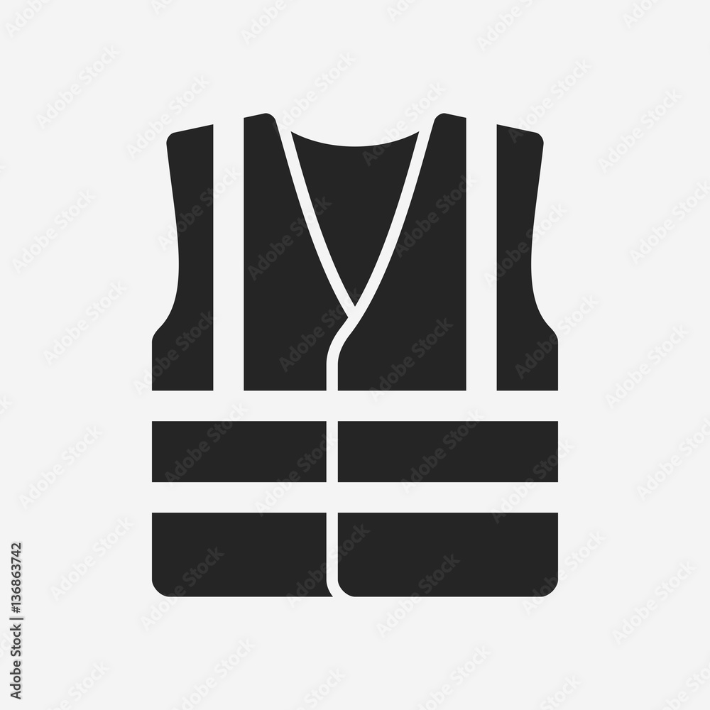 High visibility vest icon High visibility vest icon