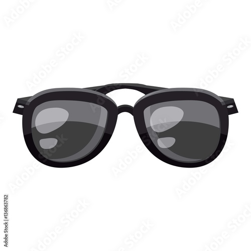Sunglasses icon, cartoon style
