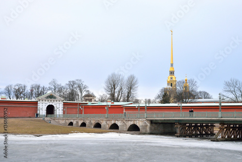 Ioannovsky Bridge in St.Petersburg. photo
