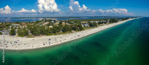 Florida beaches panoramic aerial photo photo