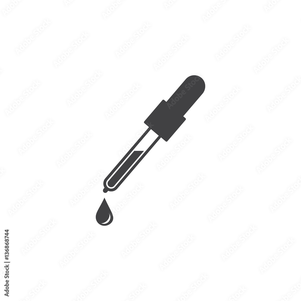 Pipette icon. Pipette icon.