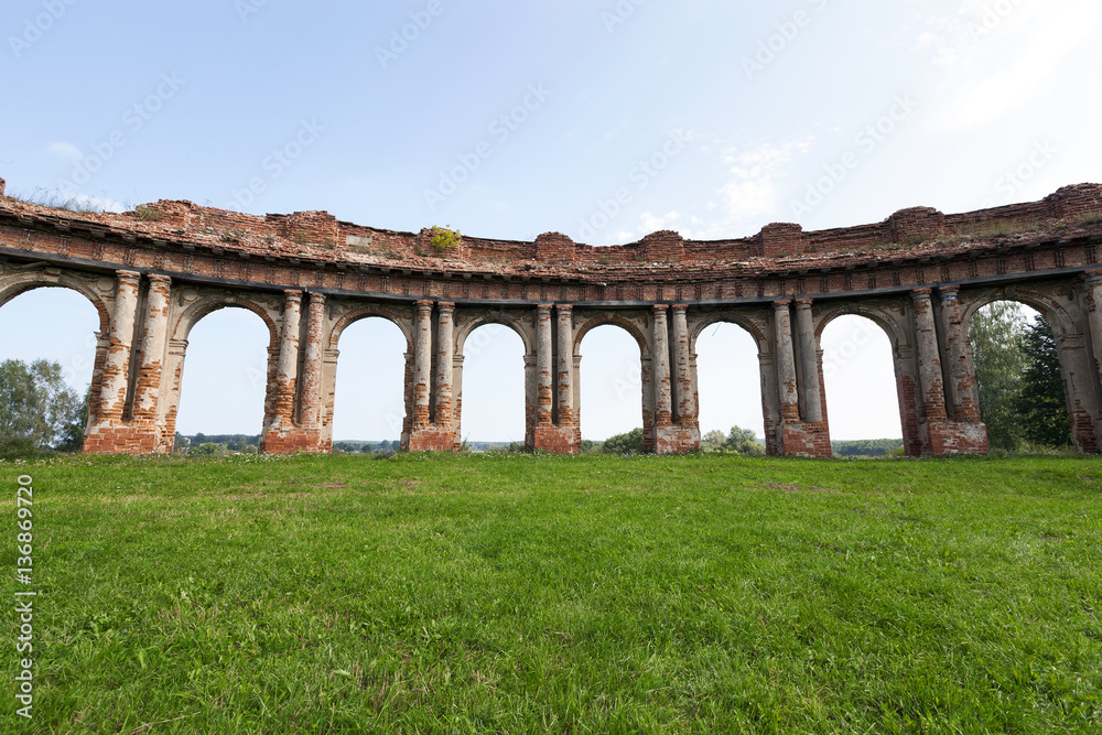 the ruins of an ancient castle