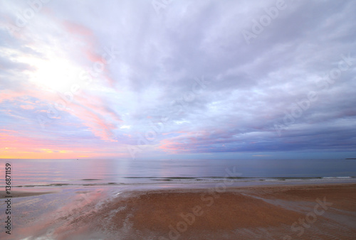 Beautiful sunrise in the sea © lana839