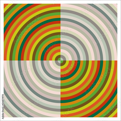 Vector and colorized target with transparency