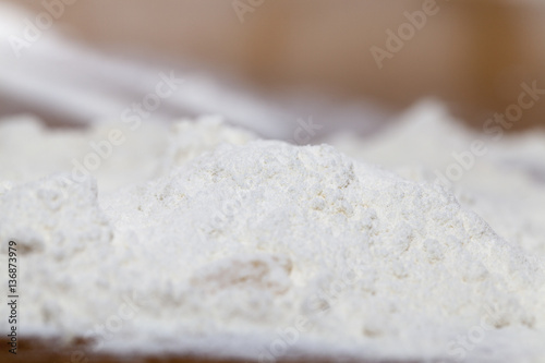 flour in a heap