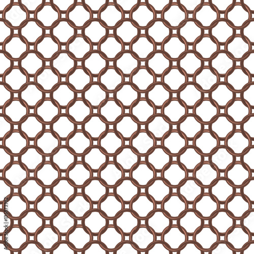 Seamless  pattern  of ring armour scale  