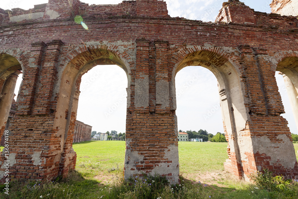 the ruins of an ancient castle