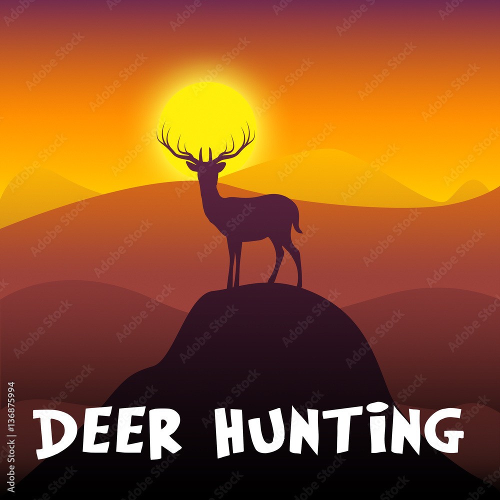 Deer Hunting Shows Hunt Tour 3d Illustration