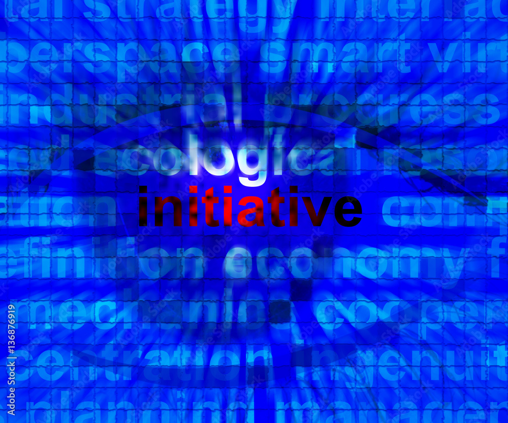 Initiative Word Meaning Leadership Inventiveness 3d Illustration