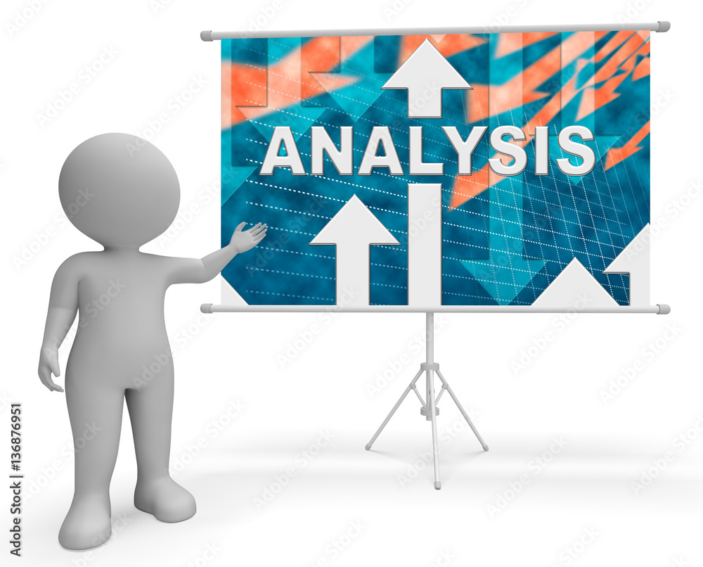 Analysis Graph Showing Data Analytics 3d Rendering Analysis Graph Showing Data Analytics 3d Rendering