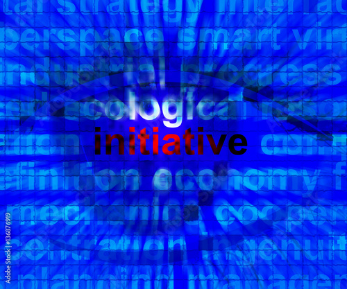 Initiative Word Meaning Leadership Inventiveness 3d Illustration