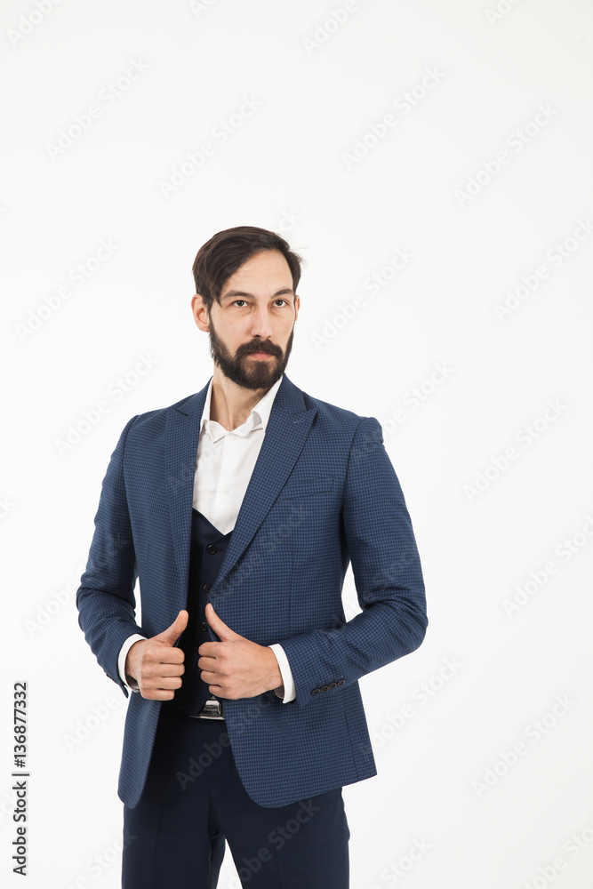 concept of business success - a portrait of a confident business concept of business success - a portrait of a confident business