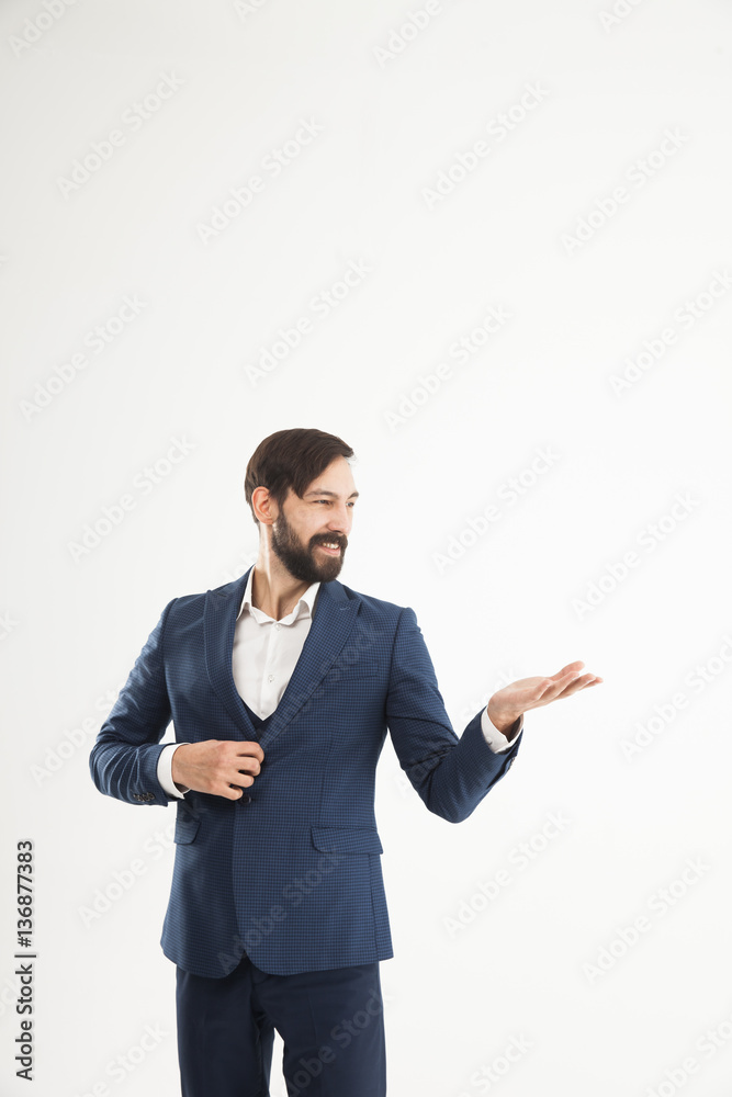 concept of business success - a portrait of a confident business concept of business success - a portrait of a confident business