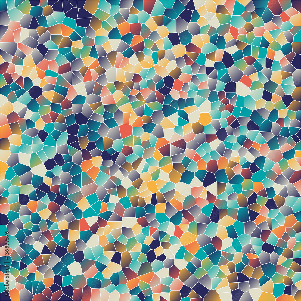 Mosaic backgrounds - vector illustration Stock Vector | Adobe Stock
