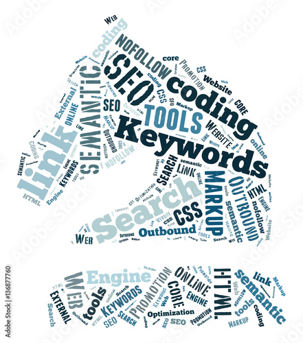SEO Keywords Tag Cloud  - vector illustration
