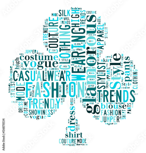 Fashion Keywords Tag Cloud    - vector illustration photo