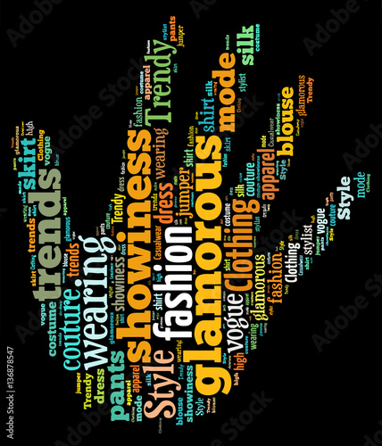 Fashion Keywords Tag Cloud    - vector illustration