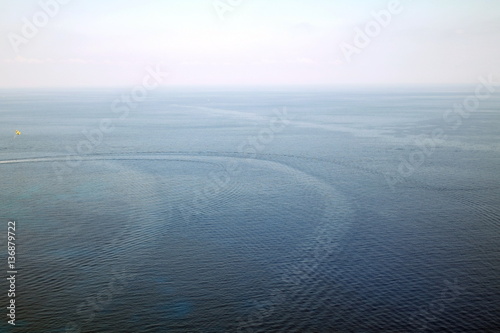 View of the sea from a height