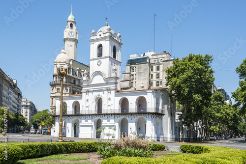 Cabildo building, Plaza de Mayo, Buenos Aires, Argentina photo
