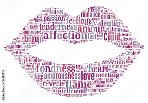 Love Tag Cloud    - vector illustration