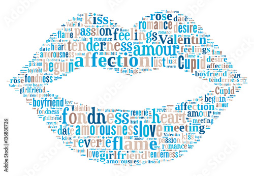 Love Tag Cloud    - vector illustration
