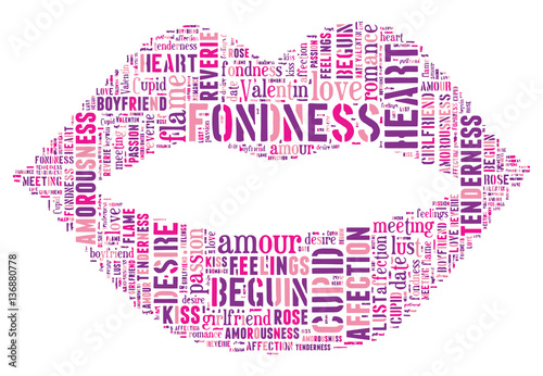 Love Tag Cloud    - vector illustration