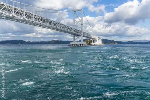Onaruto Bridge and Whirlpool in Japan