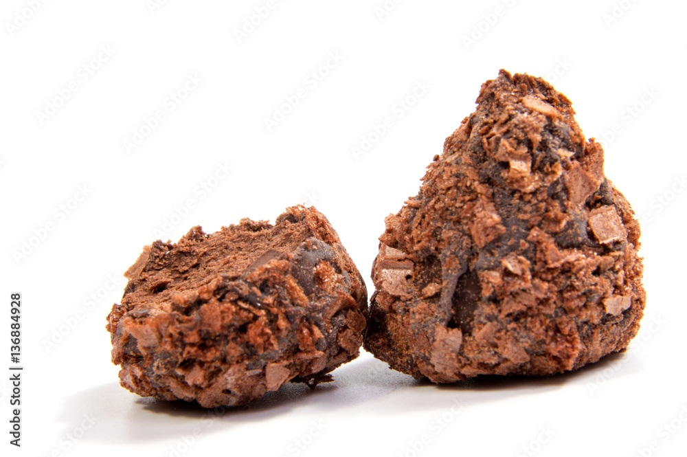 Chocolate candies isolated on white background. Chocolate candies isolated on white background.