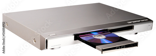 DVD player with open tray