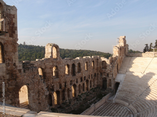 Odeon of Herodes Atticus at the bottom of the Acropolis in Athens, Greece.