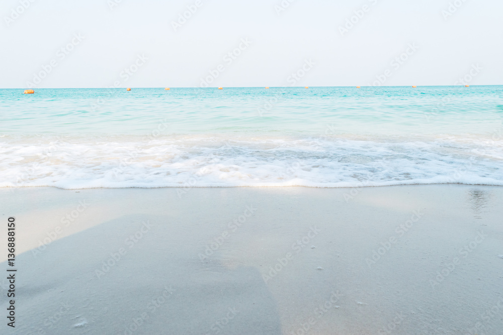 Beach Sattahip Chonburi thailand sea to sky water and boat Beach Sattahip Chonburi thailand sea to sky water and boat