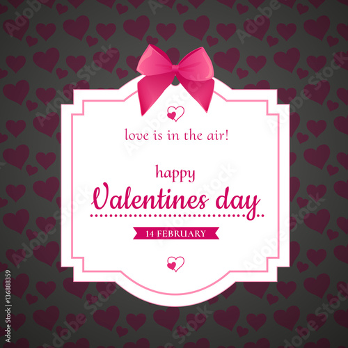 Happy Valentine's Day - Dark vector card 