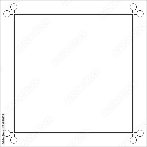 Mid century 50s frame photo border