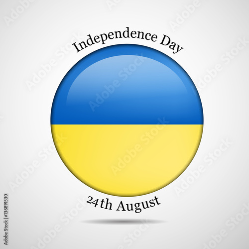 Free Download illustration of Ukraine Independence Day Background 24th of August - GFXLoad