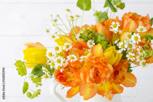 Fototapeta Naklejka Na Ścianę i Meble -  チューリップ　春　春の花