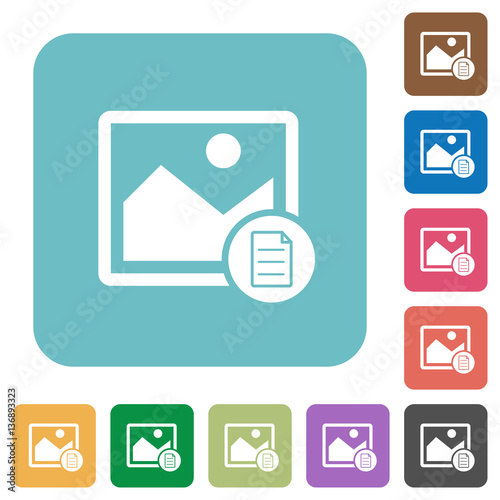 Image properties rounded square flat icons © botond1977