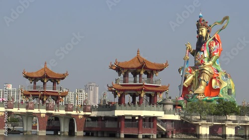 4K Impressive monument of Xuan Wu, the Mysterious Warrior is the higher-ranking Taoist deities. Hsuan Tien is revered as a powerful god, able to control the elements and capable of great magic-Dan