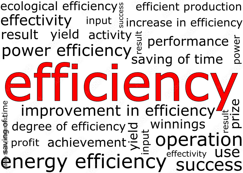 Efficiency wordcloud